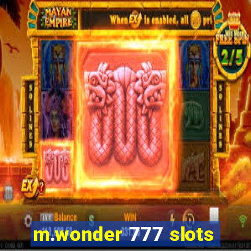 m.wonder 777 slots